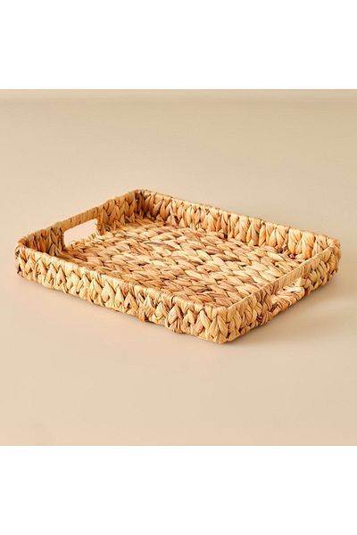 Bella Maison Maite Natural Straw Tray - Rectangular (41x33 cm)