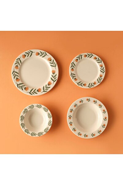 Bella Maison Adalie Stoneware 24 Parça 6 Kişilik Yemek Takımı