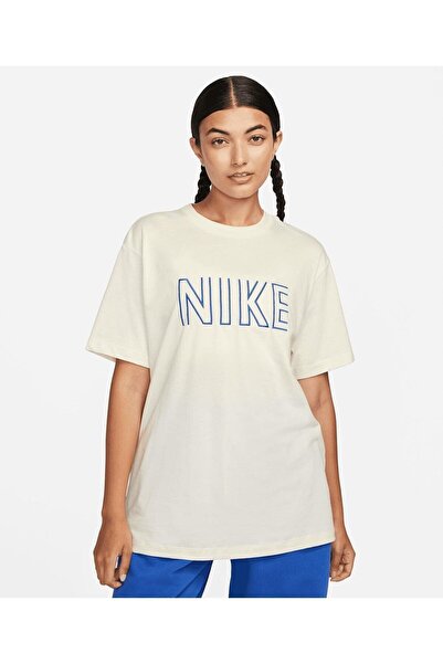 Nike Sportswear Brief Women's Cream Oversize T-Shirt FJ4931-030