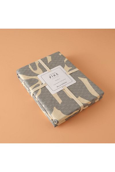 Bella Maison 100% βαμβακερό Brice διπλό εμπριμέ πικέ πράσινο (200x220 cm)