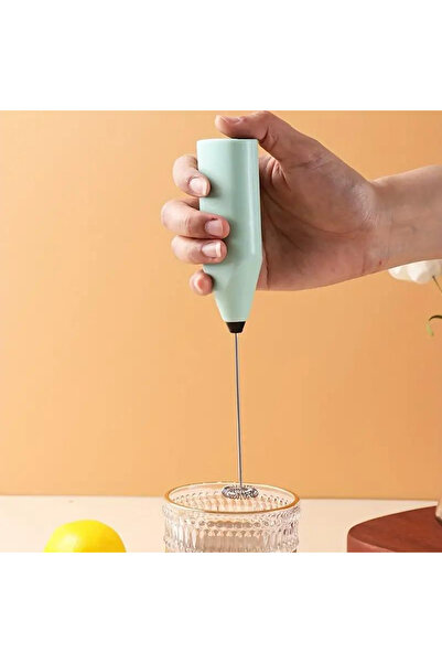 Serin Bardak Mini Yumurta Karıştırıcı Süt Köpürtücü El Mikseri Pilli Kahve Çırpıcı Telli Blender Cappuccino Mixer