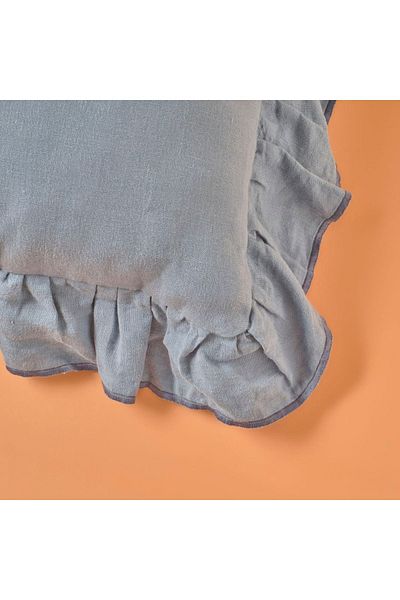 Bella Maison Διακοσμητική Μαξιλαροθήκη Lerma 100% Λινό Μπλε (35Χ50 Εκ.)