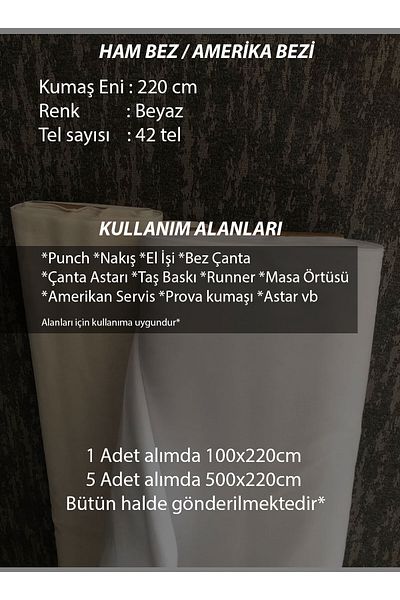 KAMİZ Ύφασμα αμερικανικού υφάσματος - Ακατέργαστο ύφασμα - Οπτικό λευκό - Ύφασμα διάτρησης - Μαξιλάρι ριχτάρι - Κάλυμμα τραπεζιού - Runner - Επένδυση