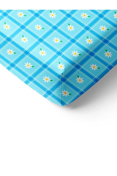 Evmila Floral Patterned Printed Single Elastic Sheet Set