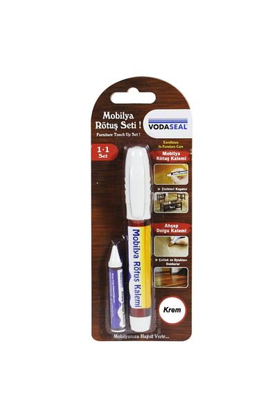 Vodaseal Cream Furniture Touch Up Set Scratch and Crack Concealer Wood Filler Pen