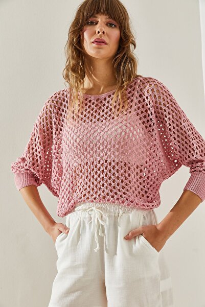 Bianco Lucci Prolamovaná dámská halenka Bat Sleeve -20246152