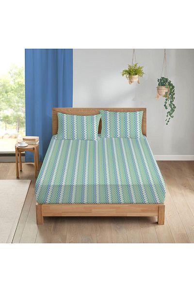 Evmila Ethnic Pattern Printed Double Sheet Set 160x200 Cm - Colorful