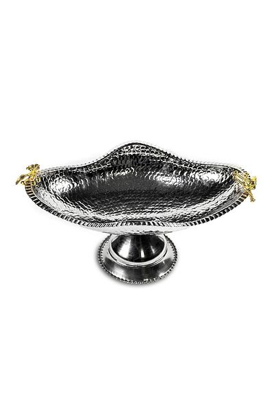ANTEPSEPETİ Silver Plated Copper Gondola with Foot 31cm