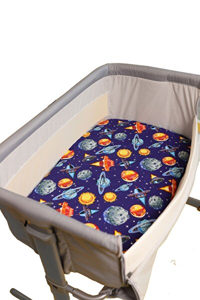 ENHA BABY 0-6 Ay Anne Yanı Beşik için Lastikli Müslin Çarşaf -50x84 Cm Yatak ...