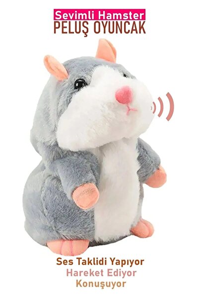 LRS STORE Ses Tekrar Eden Hamster Fare İnteraktif Oyuncak