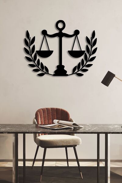 ABCPANO Adalet Terazisi Tablo Dekoratif Ev Ofis Tablo Modern Avukat Hediye Ta...