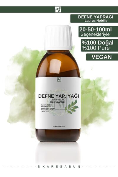 nkare زيت ورق الغار 100 مل - تقطير طبيعي 100%