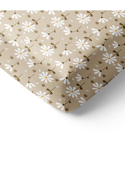 Evmila Floral Patterned Printed Single Elastic Sheet Set