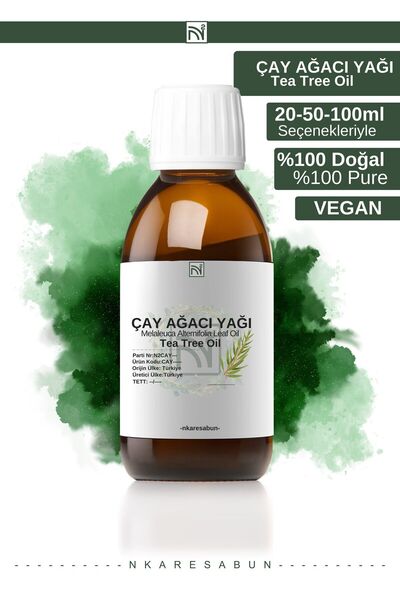 nkare زيت شجرة الشاي 50 مل - إضافات طبيعية 100%، خالية من المواد الحافظة