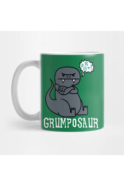 Pixxa كوب ديناصور غير سعيد من Grumposaur