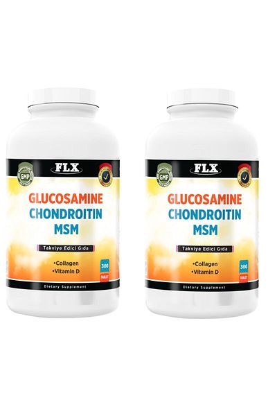 FLX Glucosamine Chondroitin Msm Collagen Vitamin D Glucosamine 300 Tablets X 2 Boxes