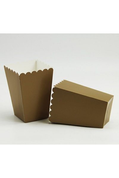 parti sürprizi Metallic Gold Popcorn Box 8 Pieces