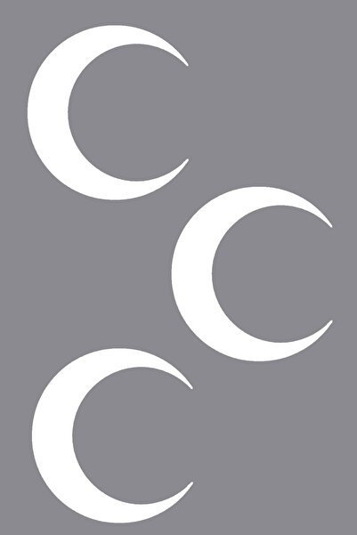 Dijitonline Osmanlı Üç Hilal Araba Sticker - Oto Sticker - 30cm