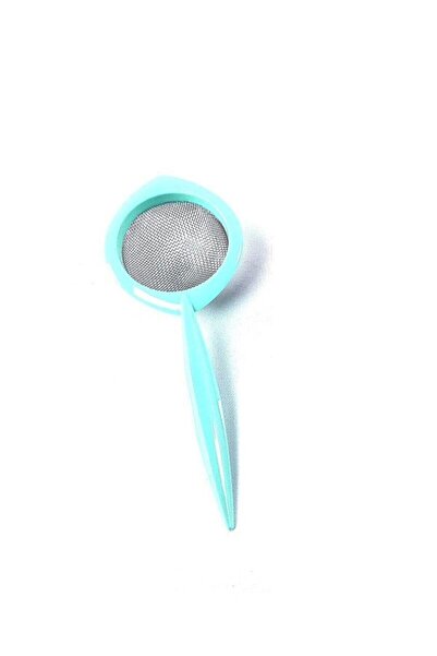 LEVA Turquoise Plastic Tea Strainer, Practical and Convenient Kitchen Utensil