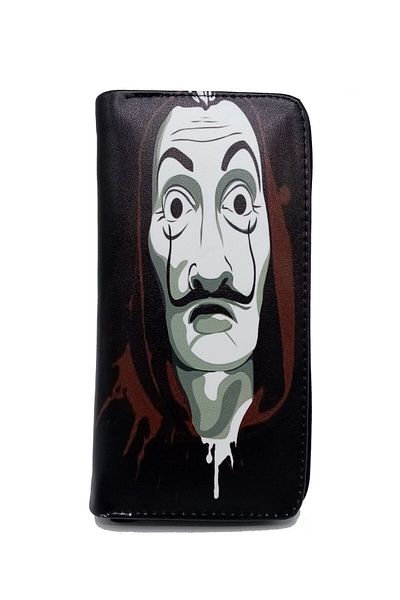 Dünyadan Hediyeler La Casa De Papel Salvador Dali Themed Zippered Wallet No.7