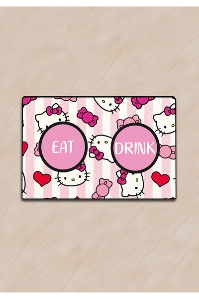 Chilai Home Berretto Rosa Cat Dog Food Training Mat and Nutrition Mat Pvc