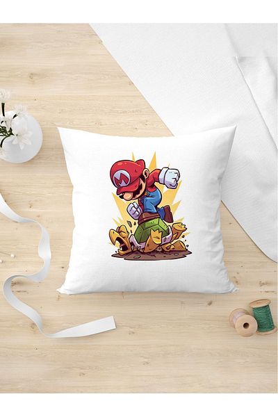 Panorama Ajans Ειδική σχεδίαση μαξιλαροθήκη για δώρο Super Mario Lovers