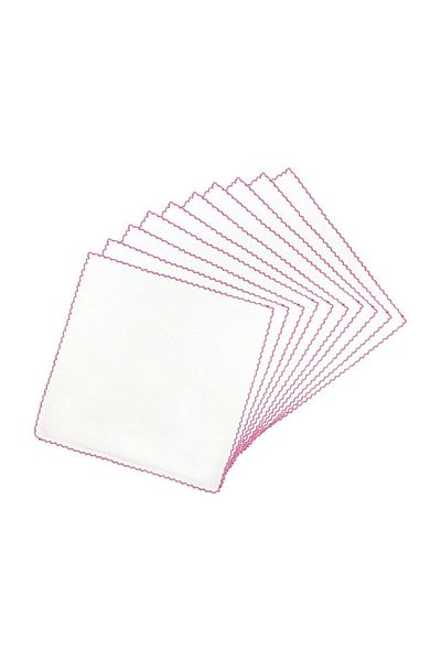 Sema Bebe Doremodam Sema Baby Double Layer Combed Cotton Baby Wipes 10 Pack - Pink
