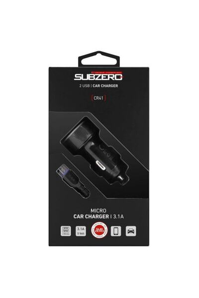 Subzero 3.1a (micro) Çift Girişli Oto Araç Çakmaklık Cr41