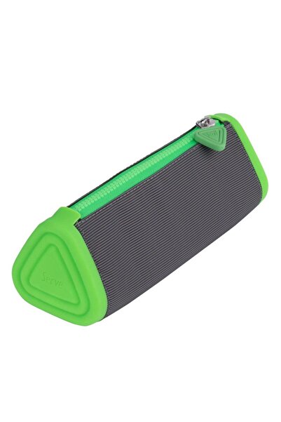 Serve Prismo Sl-Ply Triangle Pencil Bag Dark Gray-Highlighter Green