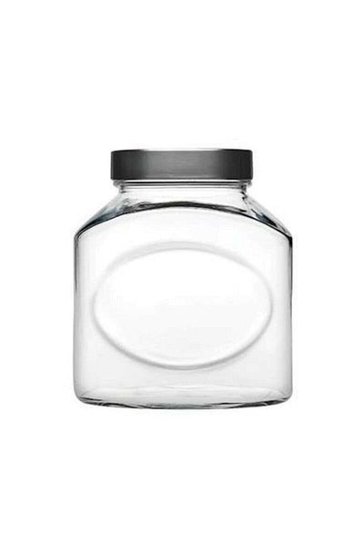 Paşabahçe 80387 Ellipse Glass Jar with Metal Lid 1500 Cc - 4 Pieces Fma361423 264