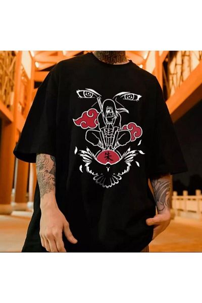 Köstebek Μπλουζάκι Akatsuki Clouds And Itachi Uchiha Unisex