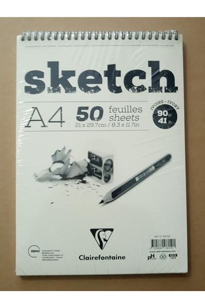 Clairefontaine Clrf Sketch A4 Caiet de pictură cu spray 90gr 50yp 96159