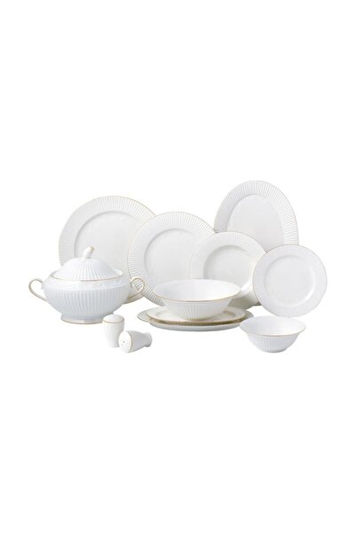 Mikasa Moor Infinity Gold Porselen 72 Parça Yemek Seti Takımı 12 Kişilik