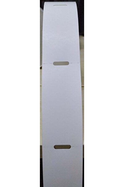 BY&DK Etichetă de raft din carton termic laminat cu crestătură în mijloc 38x100