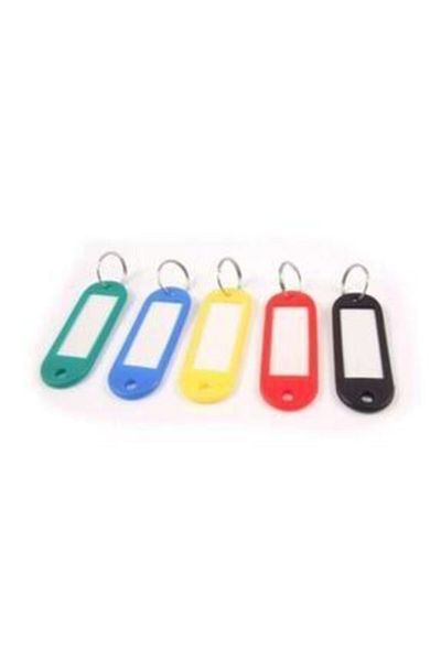 Lider Pack of 10 Key Chains with Plastic Tags 5171177   I2503