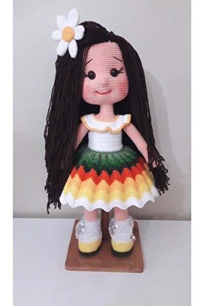 OYUNCAKPARK Papatya Karnaval Bebek Amigurumi Organik Oyuncak