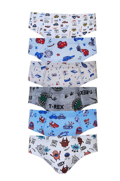 Tutku Boy's Slip Panties 6 Pack