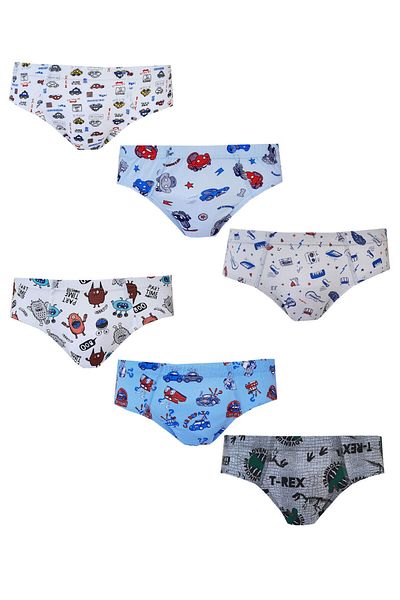 Tutku Boy's Slip Panties 6 Pack