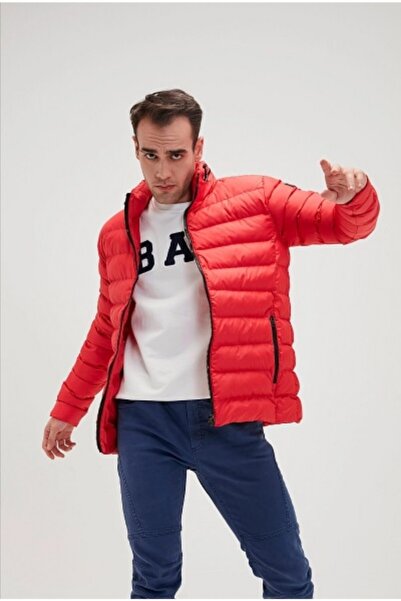 Bad Bear Erkek Hovercraft Puffer Parlak Kırmızı Dolgulu Mont