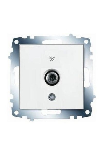 VİKO Viko Karre Satellite Socket with F Connector Terminated Frameless White