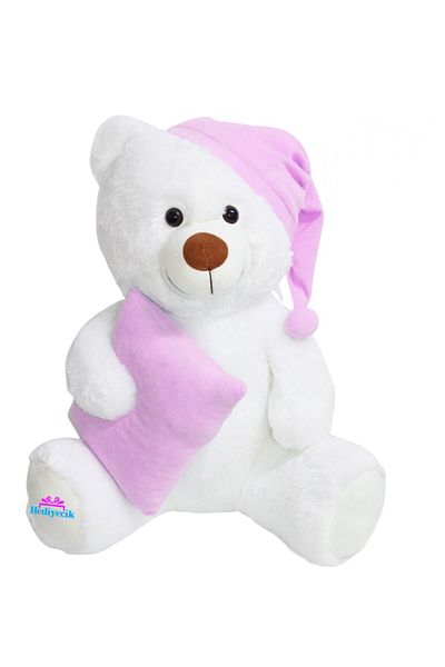 hediyecik 90 cm Legendary Pink Padded Sleeping Companion Plush Teddy Bear