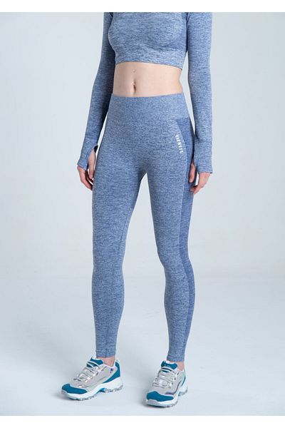 Vienfit Women's High Waist Seamless Sports Tights - Energy Series Navy Blue