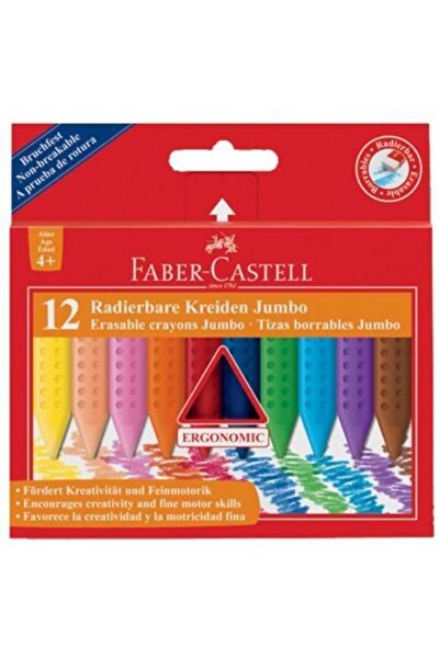 Faber Castell Faber-castell Mum Pastel Boya Wax Crayon Grip Jumbo 12 Li 12 25 40