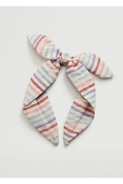 MANGO Kids Haarband mit Schleife und Streifen