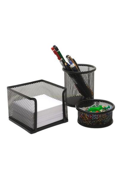 KRAF Masa Setı Perfore 3 Lu Sıyah 470g