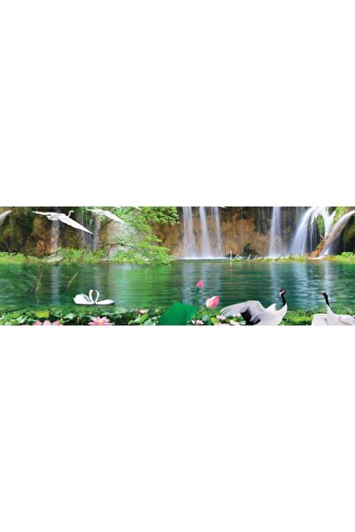 StickerArt Mutfak Tezgah Arası Folyo Fayans Kaplama Folyosu Şelale