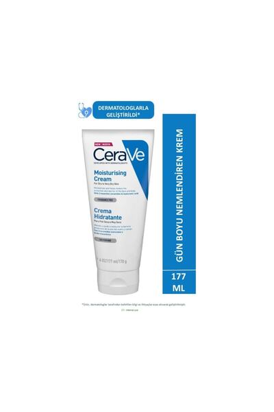 CeraVe Nemlendici Krem Kuru Ciltler Seramid Ve Hyalüronik Asit Içerikli 177 ml