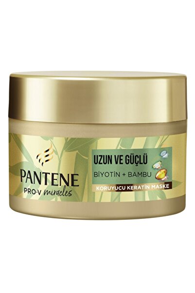 Pantene Koruyucu Keratin Saç Maskesi Uzun ve Güçlü Biyotin + Bambu 160 ml ( 1...
