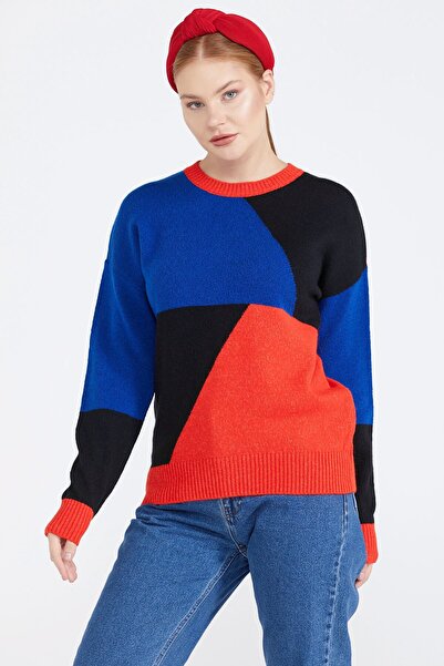 Sementa Colorful Women's Knitwear Sweater - Red