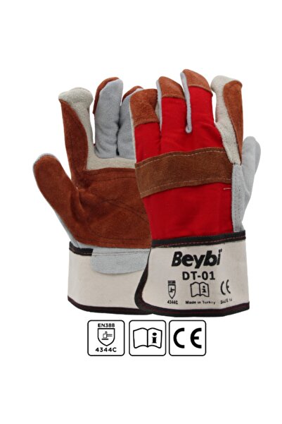Beybi Dt-01 Deri Takviyeli Ağır Işler Için Iş Eldiveni 1 Çift